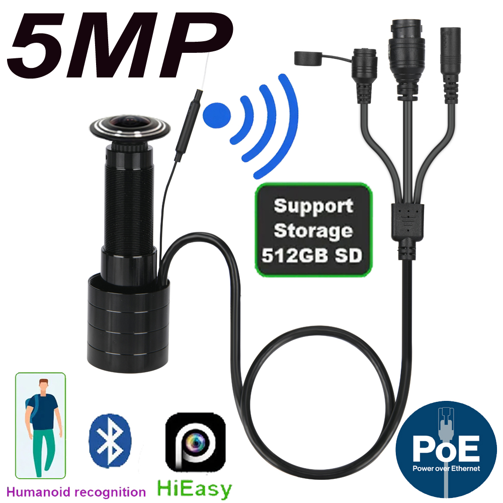 Home Security Technician - 5MP Kapı Göz IP POE Kamera