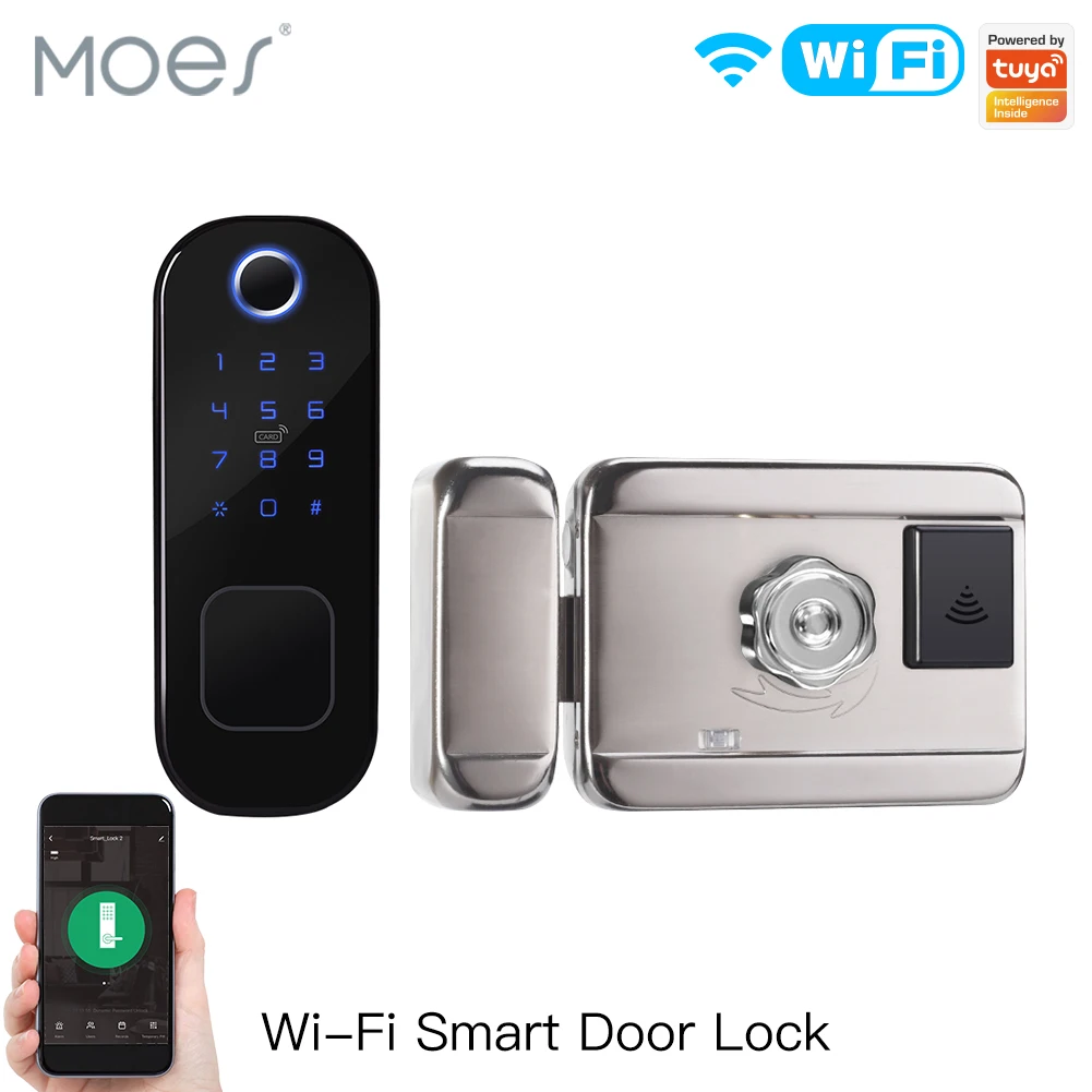 Home Security Locks For Doors - MOES WiFi Tuya akıllı kilit kapı
