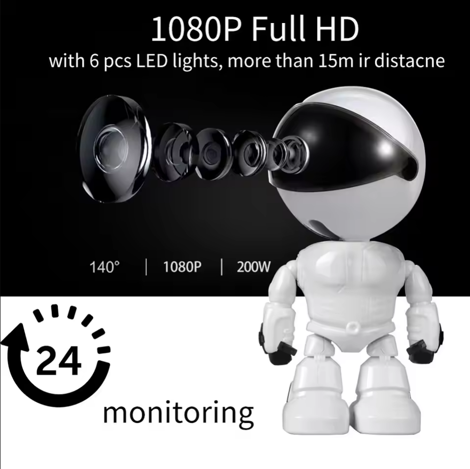 Home Security Robots - Akıllı Robot WiFi IP Kamera 1080P