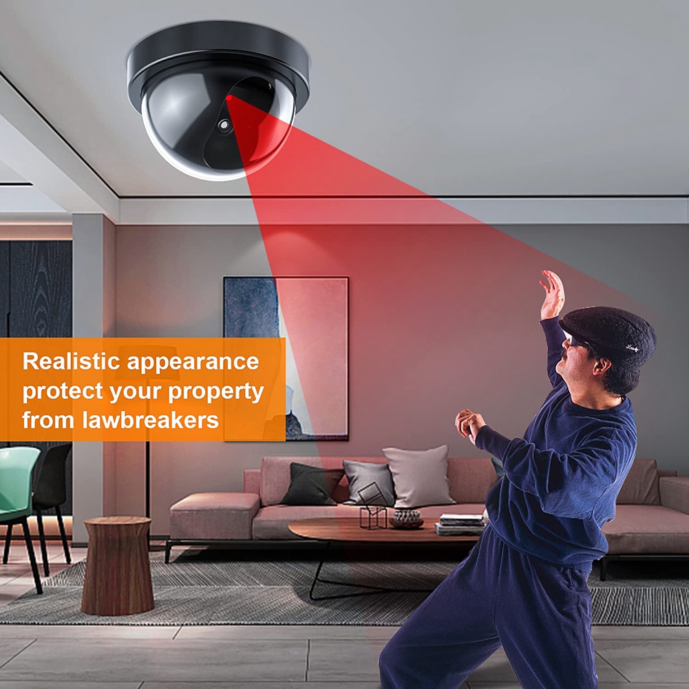 Home Security Systems With Cameras - Sahte Güvenlik Kamerası, Kırmızı LED Işıklı