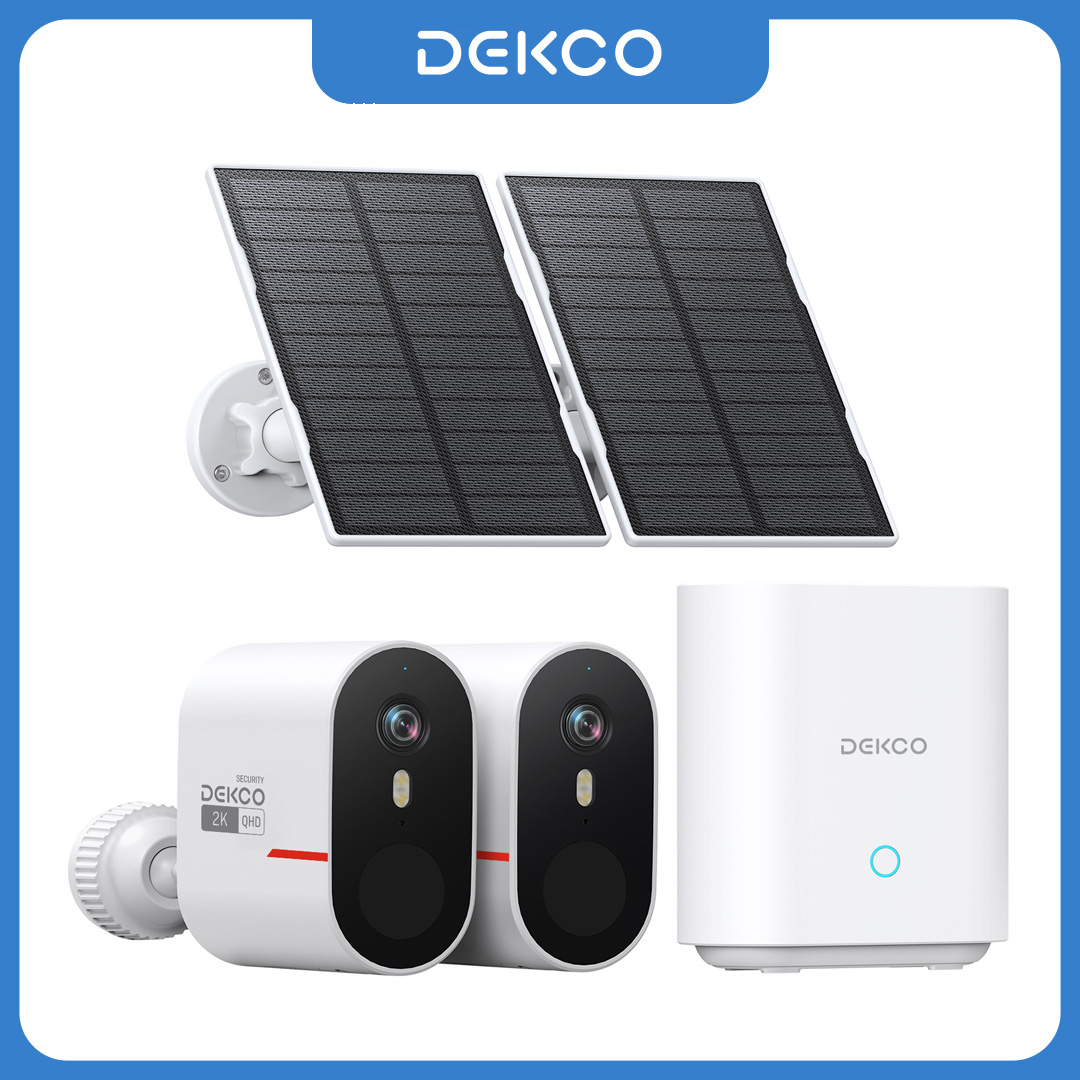 Home Security Systems With Cameras - Dekco 3MP WiFi Solar Kamera Sistemi