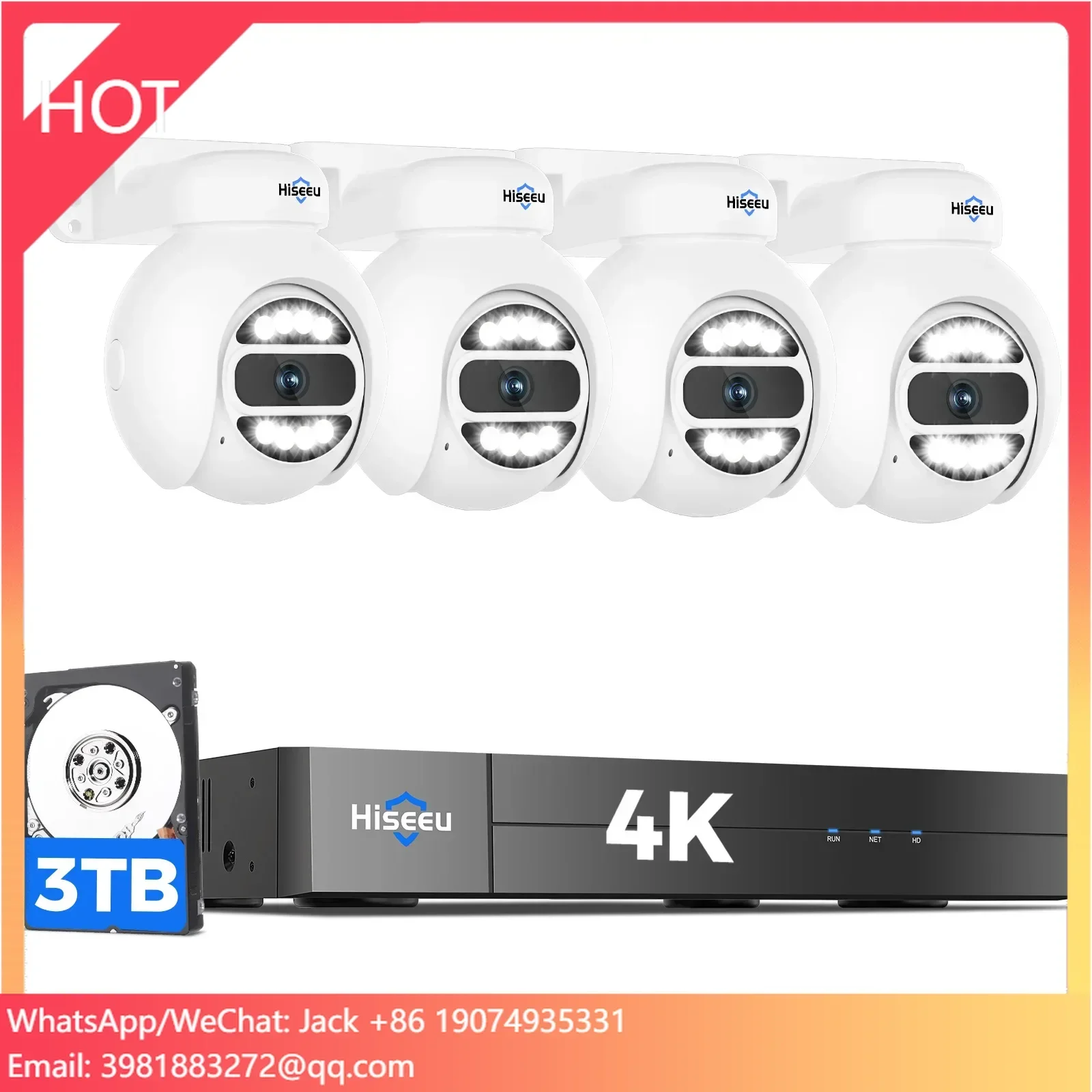 Home Security Systems With Cameras - Hiseeu Otomatik Takip 5mp Poe Nvr