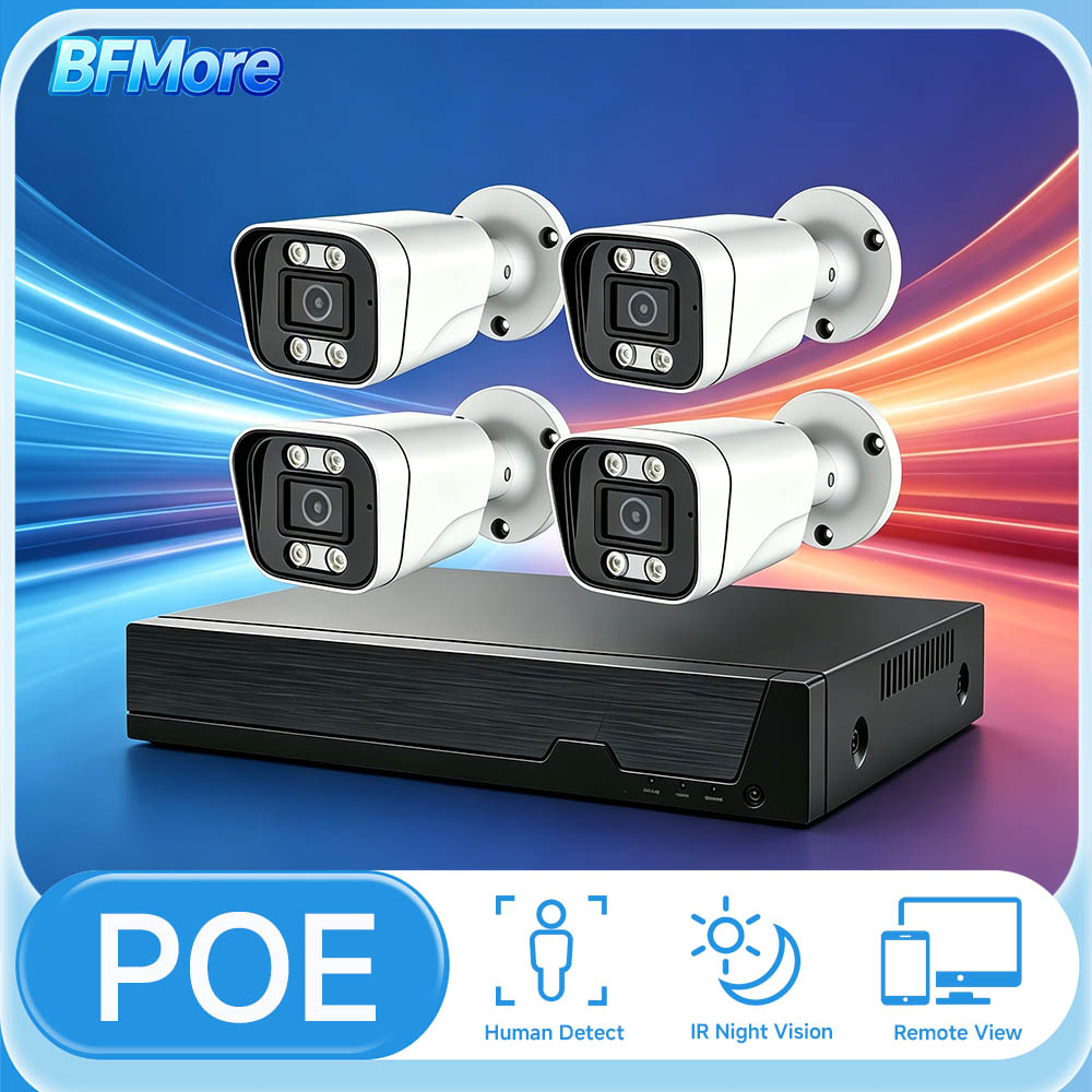 Home Security Kit - BFMore 8MP 4K Ai İnsan Algılama