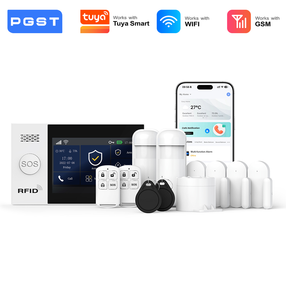 Home Security Technician - PGST 2G GSM WiFi Alarm Sistemi