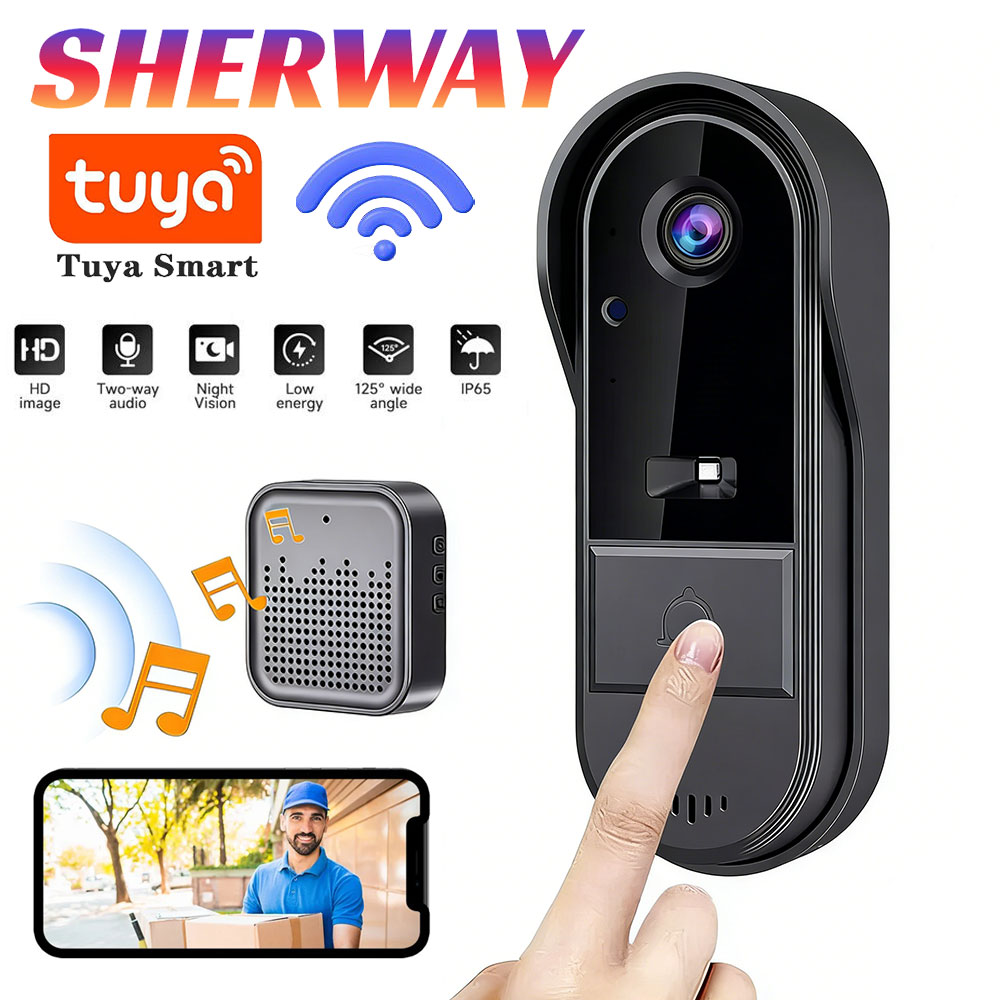 Home Security Bundle - Tuya Kamera ile Kapı Zili Kablosuz