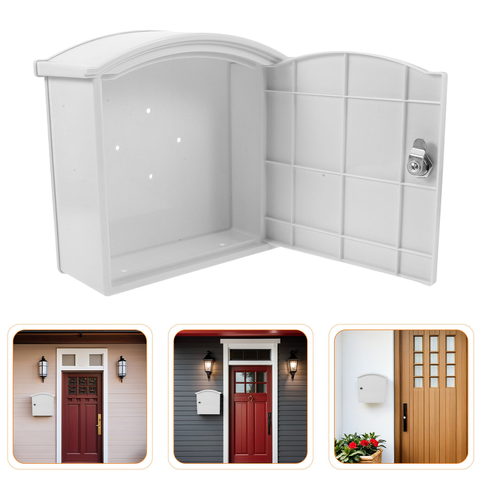 Home Security Letters - 2 Adet Dış Mekan Rustik Duvara