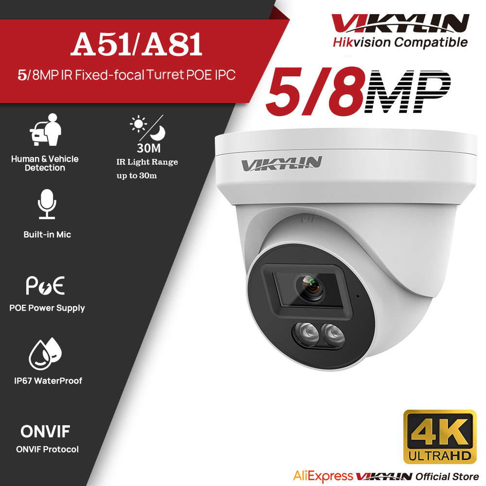 Home Security Lights Outdoors - VIKYLIN 5/8MP HD IP Güvenlik Kamerası