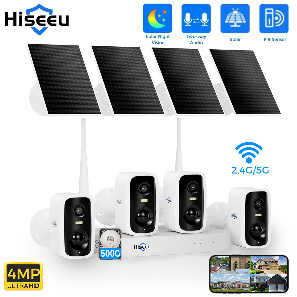 Home Security Monitoring - Hiseeu 10 Kanallı NVR 4MP WiFi