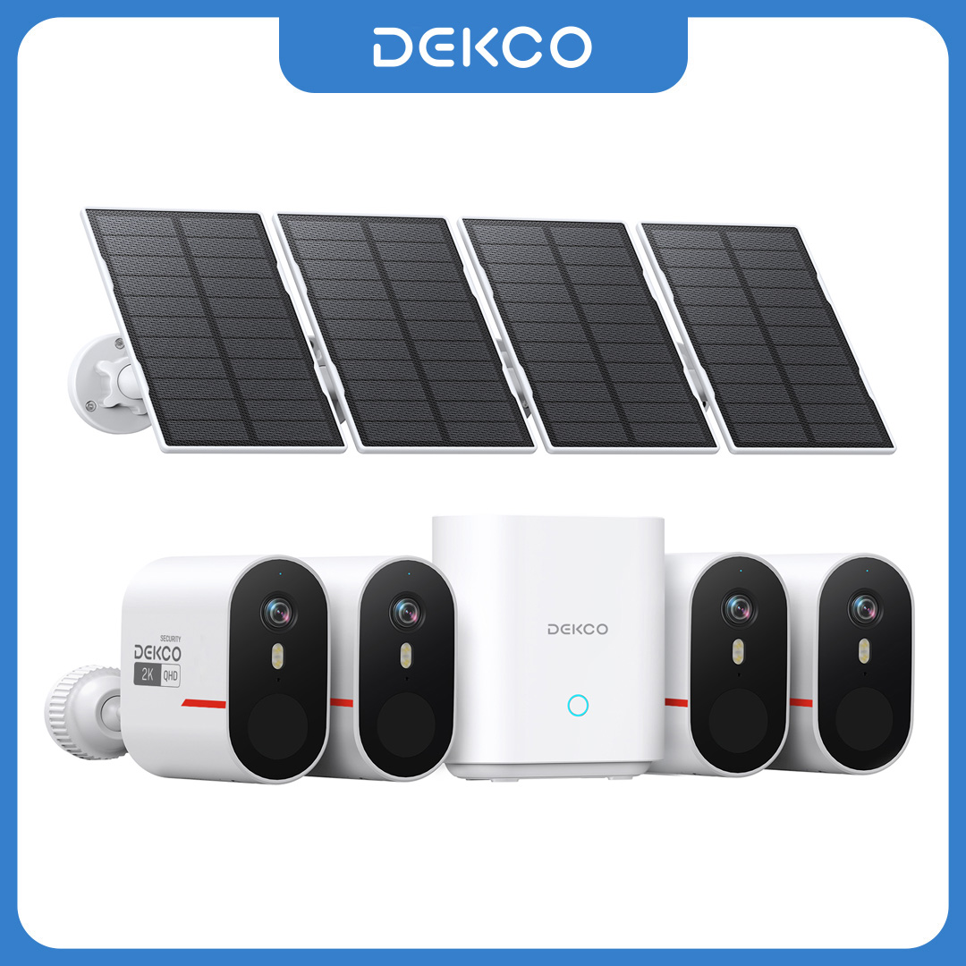Home Security Systems With Cameras - Dekco 3MP WiFi Güneş Enerjili Kamera