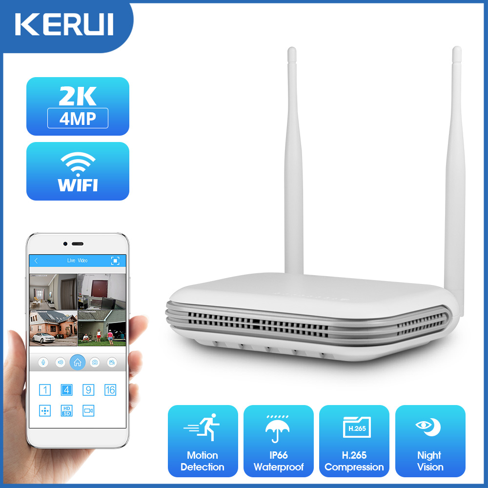 Home Security Monitoring - KERUI 2K 4MP Açık Full HD