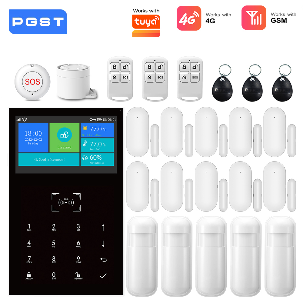 Home Security Technician - 4G GSM WiFi Alarm Sistemi Tuya