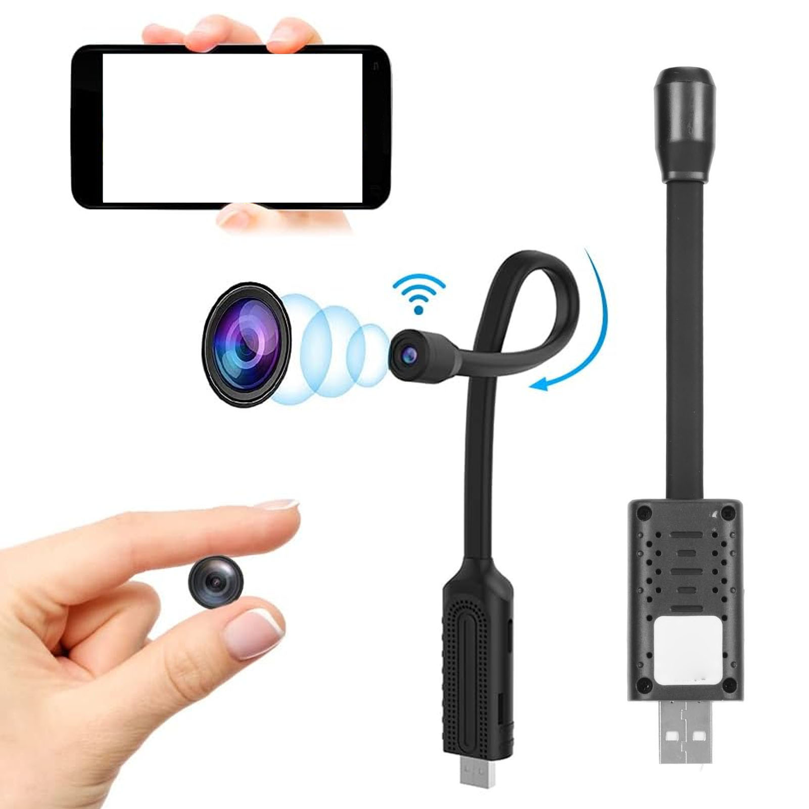 USB Mini WiFi kablosuz kamera  - Home Security Hidden Cameras incelemesi ve fiyatı