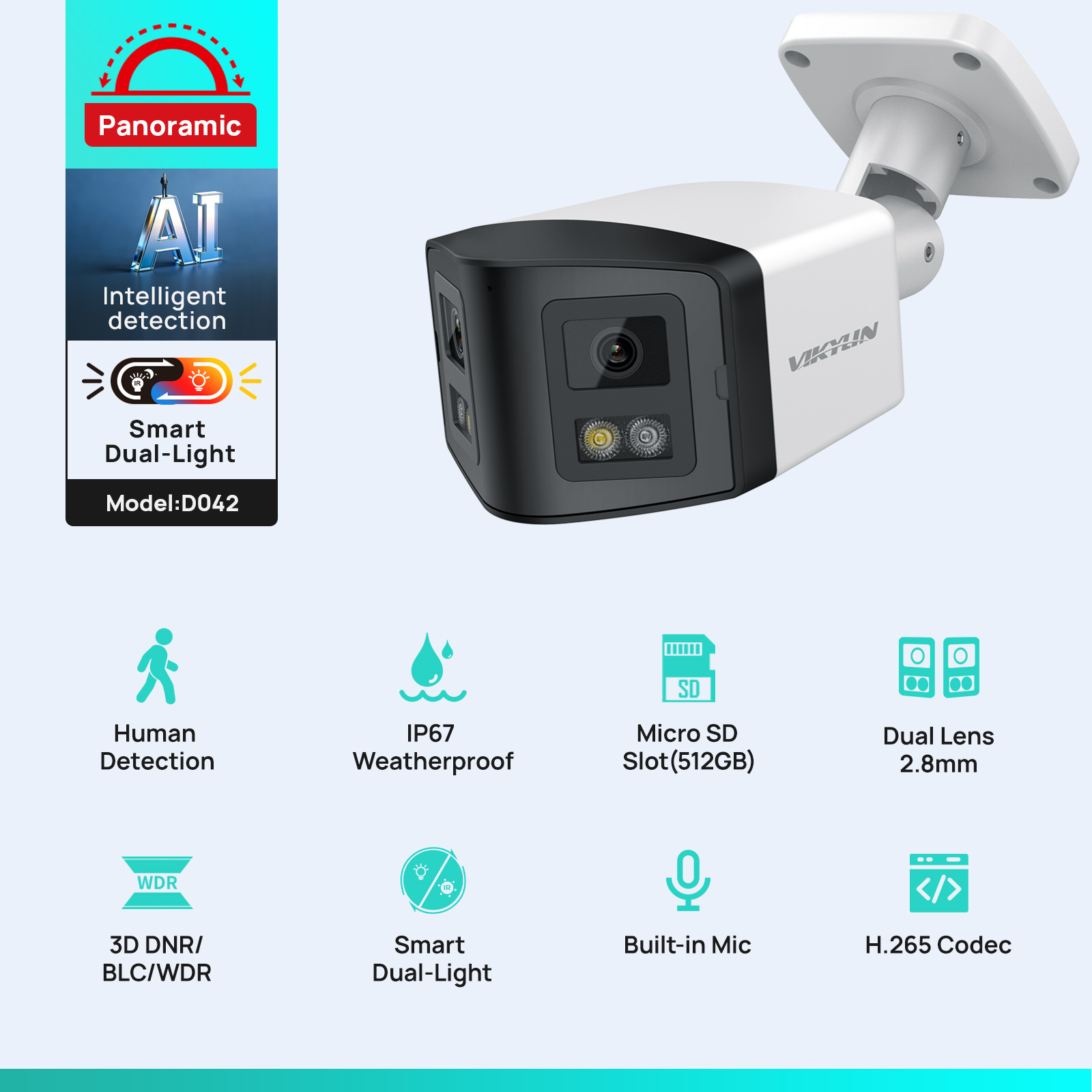 VIKYLİN 170 °   Panoramik Güve - Home Security Lights Outdoors incelemesi ve fiyatı