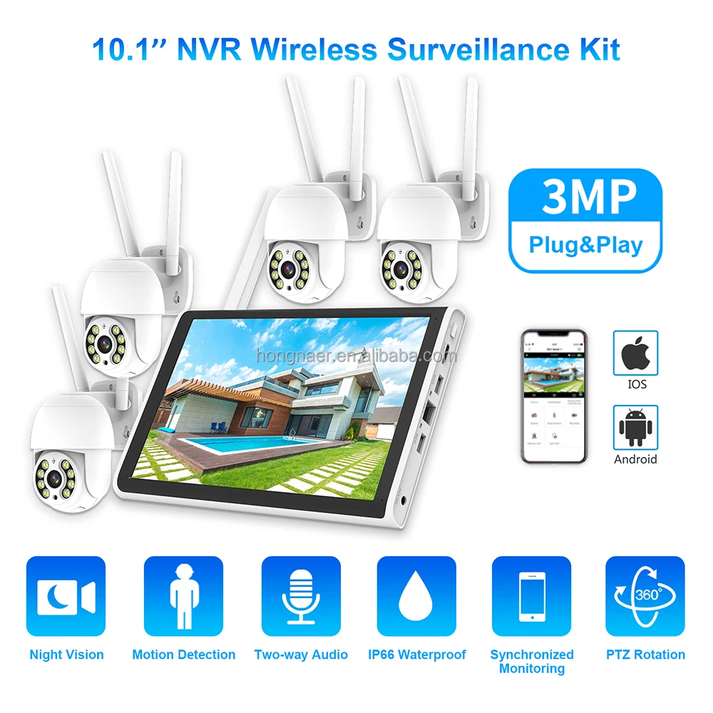 2026 Hongnaer 3MP 4 Kanallı Wi - Home Security Systems With Cameras incelemesi ve fiyatı