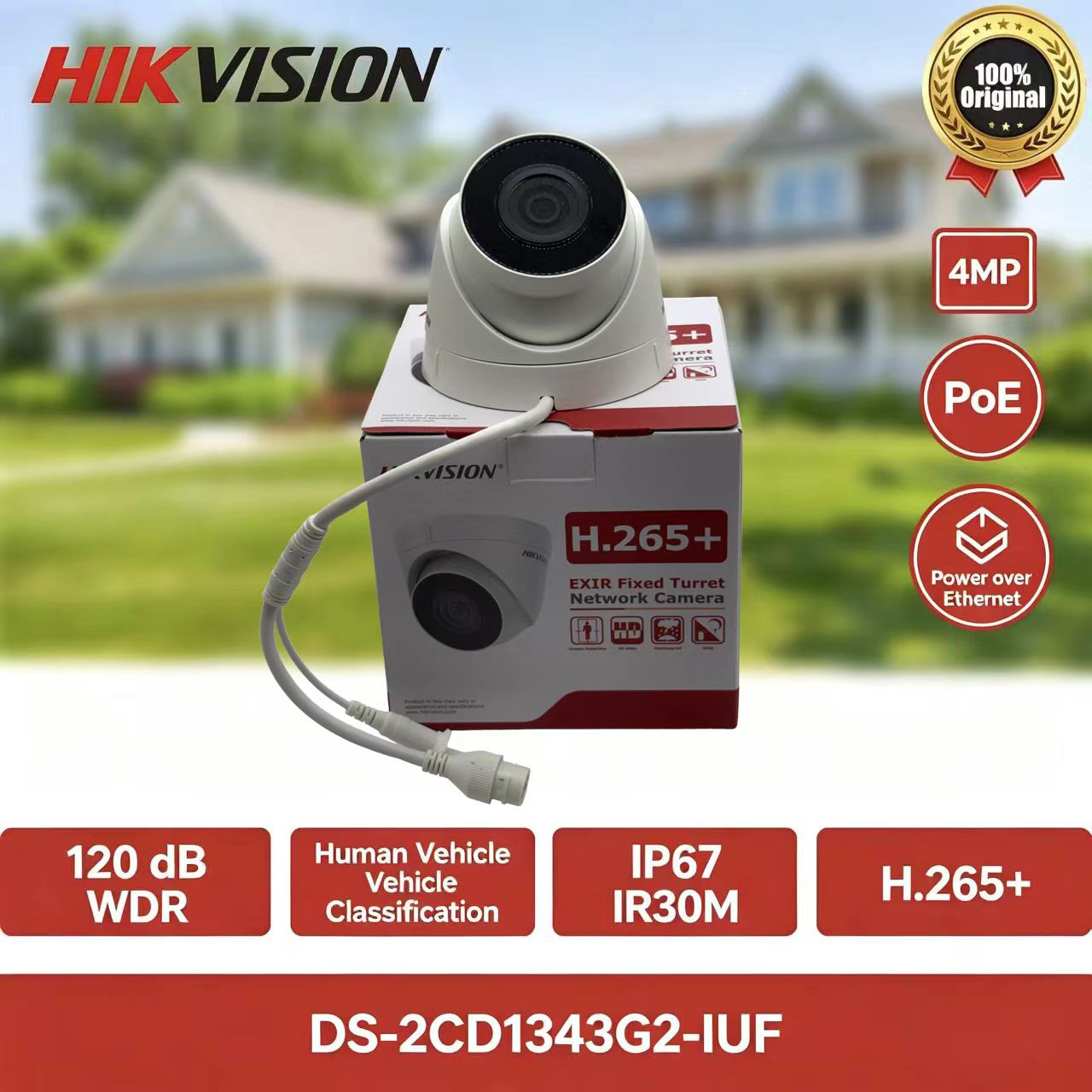 Hikvision DS-2CD1343G2-IUF 4MP - Home Security Hikvision incelemesi ve fiyatı