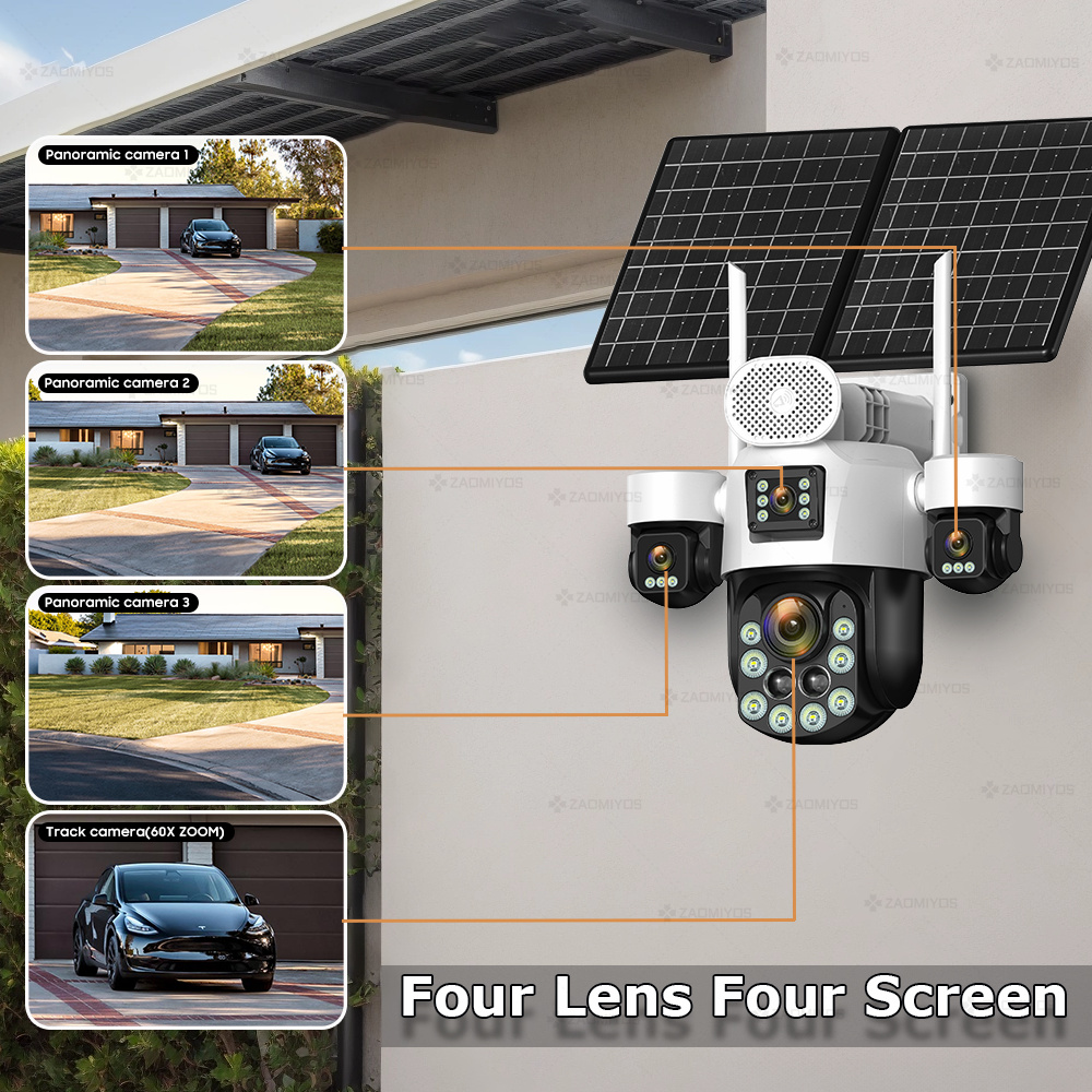 4 Lensli Dış Mekan 360 °   Gün - Home Security Technician incelemesi ve fiyatı
