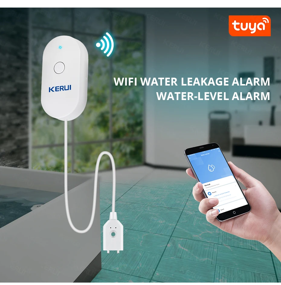 KERUI WiFi Su Sensörü Akıllı E - Home Security Monitoring incelemesi ve fiyatı