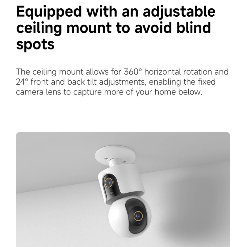 Xiaomi Akıllı Kamera C500 Çift - Home Security Camera 360 Xiaomi incelemesi ve fiyatı