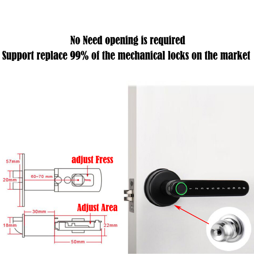 TTLock Akıllı Bluetooth Parmak - Home Security Locks For Doors incelemesi ve fiyatı