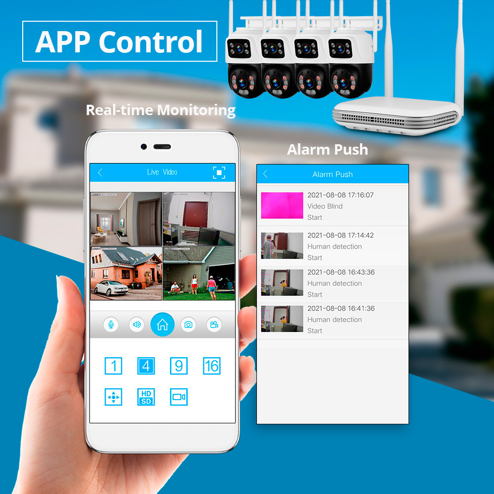 KERUI Su Geçirmez 6MP HD Kablo - Home Security Systems With Cameras incelemesi ve fiyatı