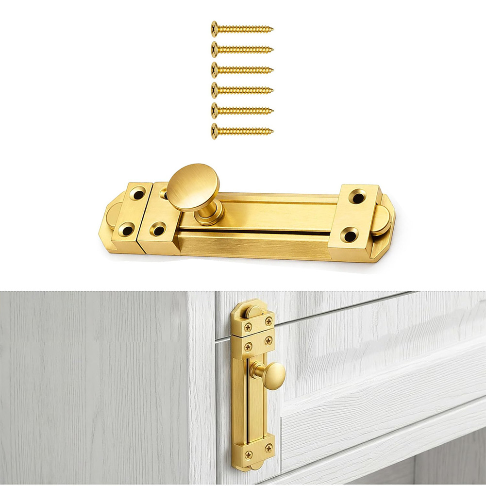 5 inç katı pirinç sürgülü kapı - Home Security Locks For Doors incelemesi ve fiyatı