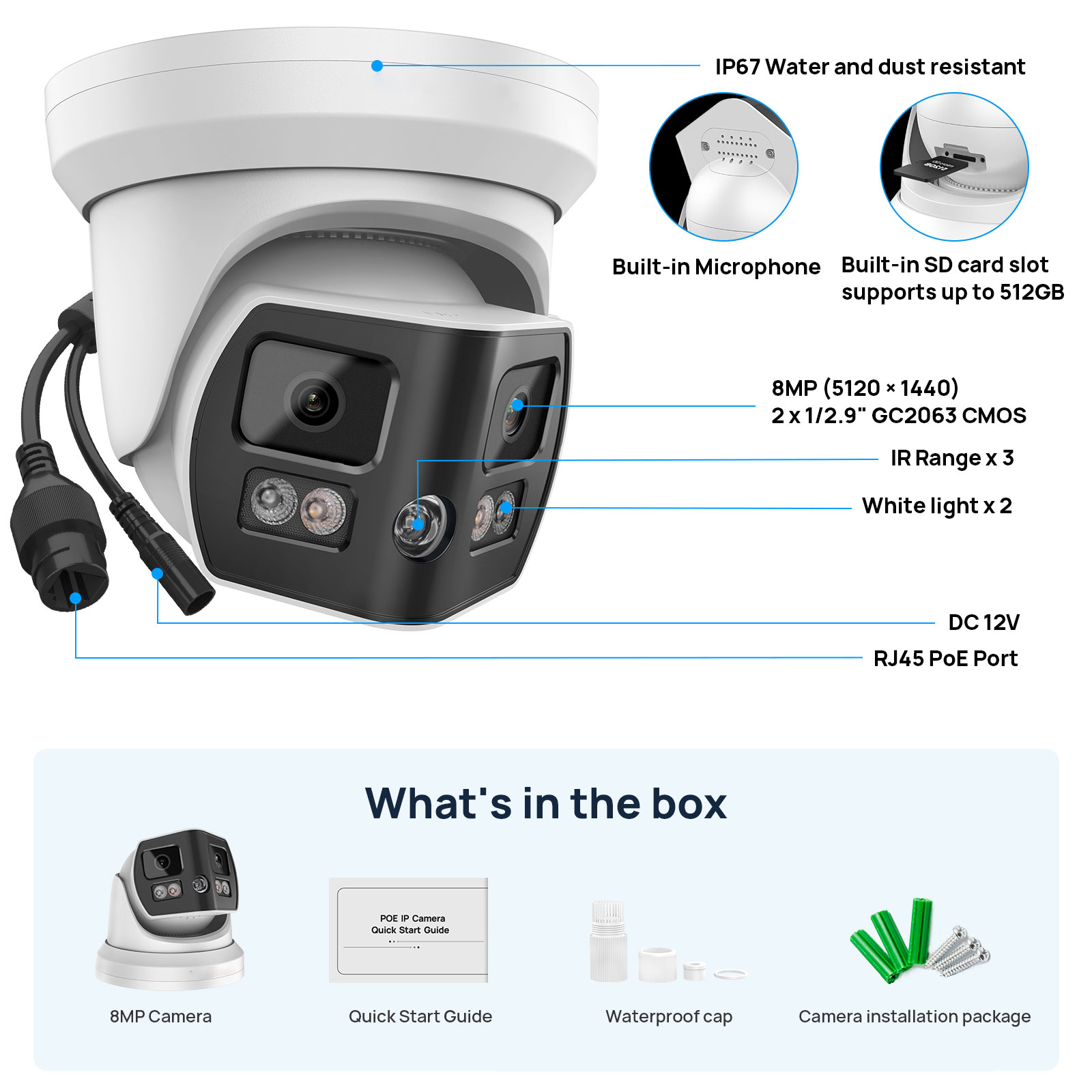 Hikvision Uyumlu 8MP 2 Lens 18 - Home Security Hikvision incelemesi ve fiyatı