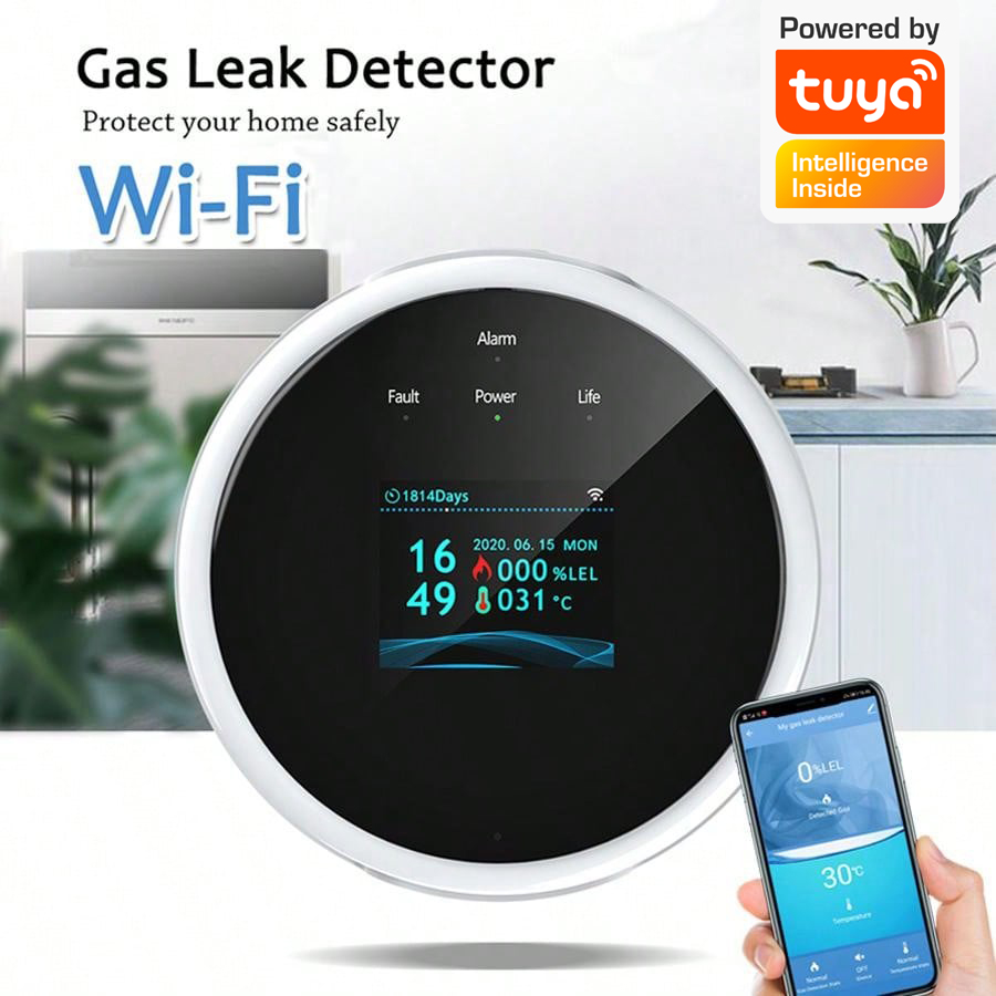 2.4G WiFi Gaz Alarm Sensörü Ya - Home Security Monitoring incelemesi ve fiyatı