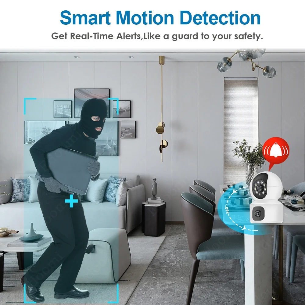 Çift Lensli 6MP HD WiFi 4G PTZ - Home Security Robots incelemesi ve fiyatı