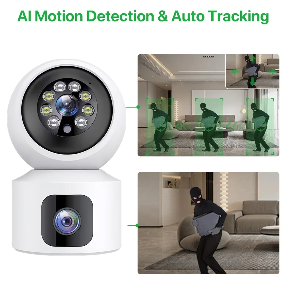 Çift Lensli 6MP HD WiFi 4G PTZ - Home Security Robots incelemesi ve fiyatı