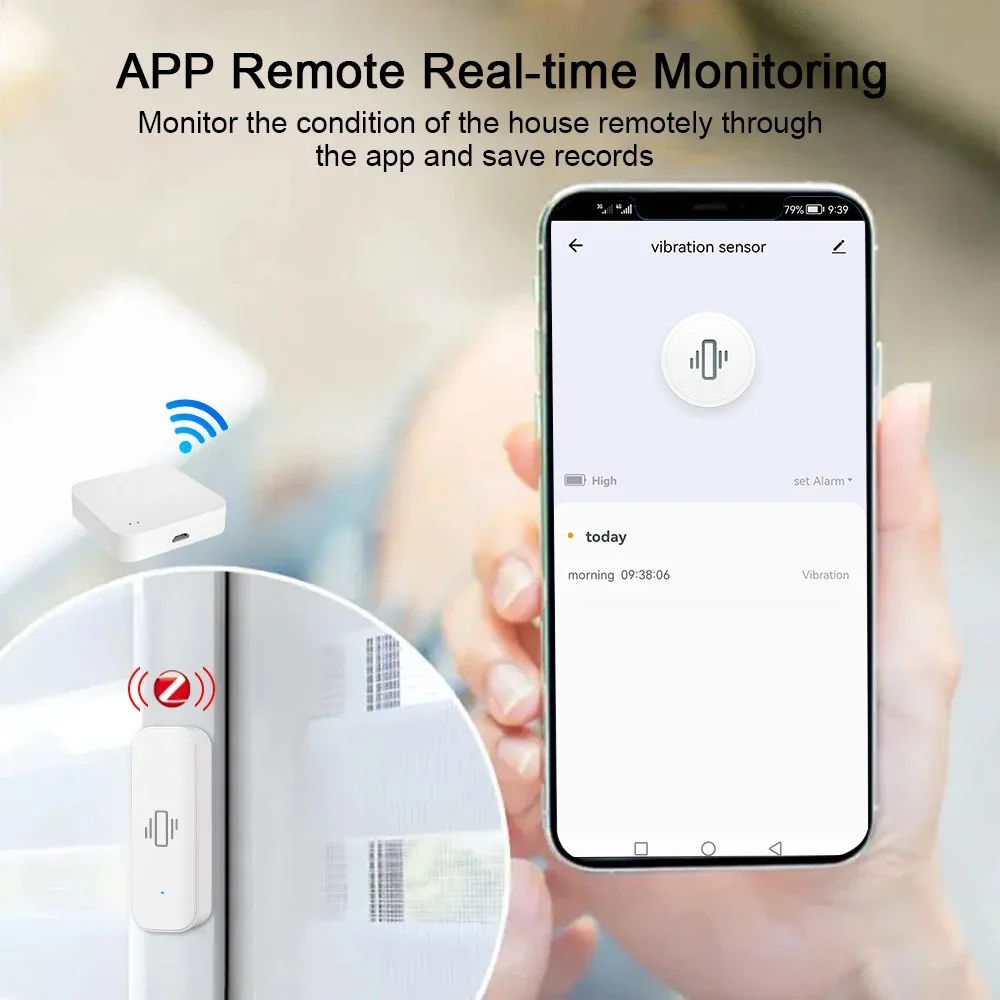 Tuya WiFi/Zigbee akıllı titreş - Home Security Monitoring incelemesi ve fiyatı